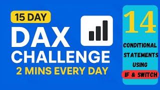 Day 14 – IF and SWITCH in DAX | 15 Days DAX Challenge