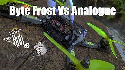Fatshark ❄️ Frost Byte (Bytefrost) ❄️ Vs Analogue - Race Flight Footage - HaloRC Rah