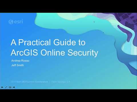 A Practical Guide to ArcGIS Online Security