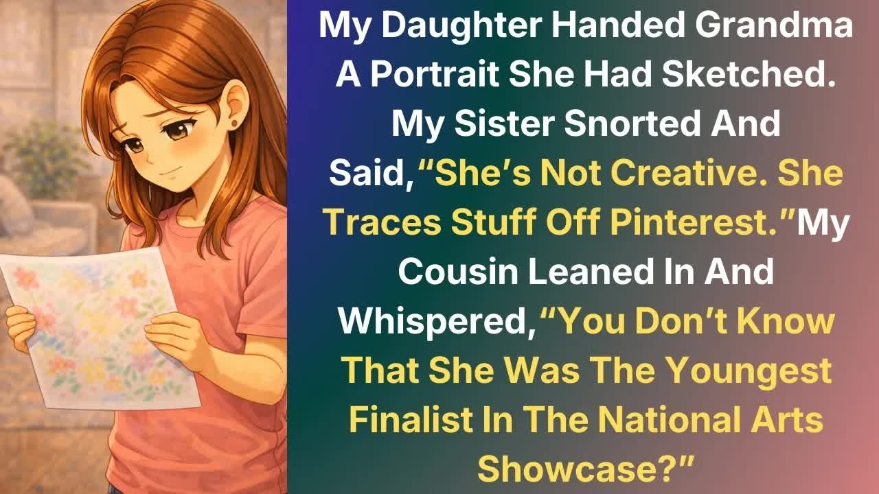 My Daughter Handed Grandma A Portrait She Had Sketched My Sister Snorted And Said,She’s Not Crea