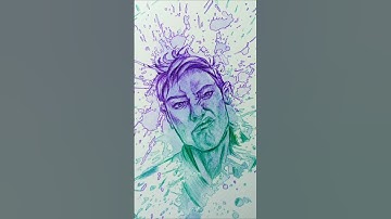 Drawing Thanos 💜 Squid Game 💚 #shorts #squidgame #art