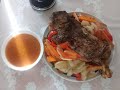 Баранья лопатка с овощами