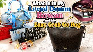 WIMB LOVED DENIM MED. ROWAN AND MY INSPIRED HOME BASE (GRAB N GO) HANDBAG