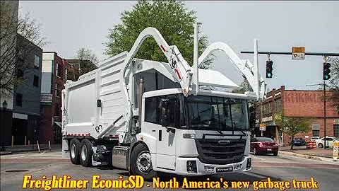 The new Freightliner Econic SD - North America's new garbage truck