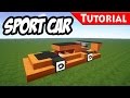 Minecraft: Easy Sport - Race Car Tutorial [ Ferrari Style ] How to make a car 1.8