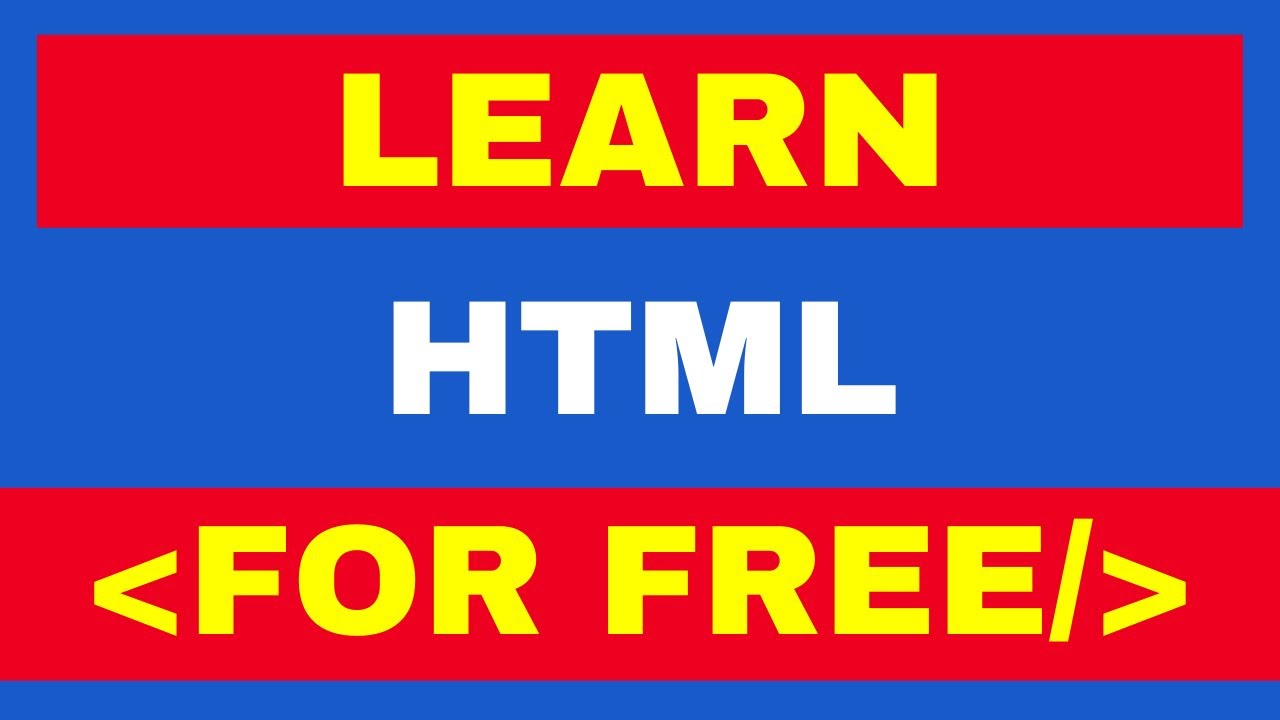 how-to-learn-html-for-free-with-free-html-editor-youtube