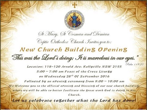 The Opening of our New Church - YouTube