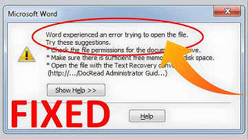 Hoe u het probleem met Word kunt oplossen: er is een fout opgetreden bij het openen van het bestand