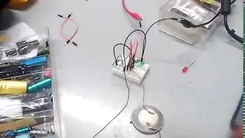 A 555-based timer with a piezo as trigger