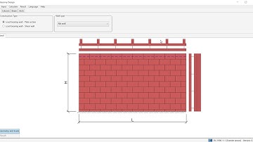 WIN-Statik | Masonry Design - 1a - Solid Wall - Buckling