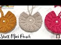 Crochet shell mini pouch  tutorial