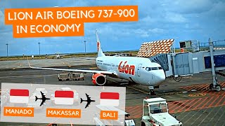 TRIP REPORT | Lion Air Boeing 737-900 (Economy) | Manado - Makassar - Bali