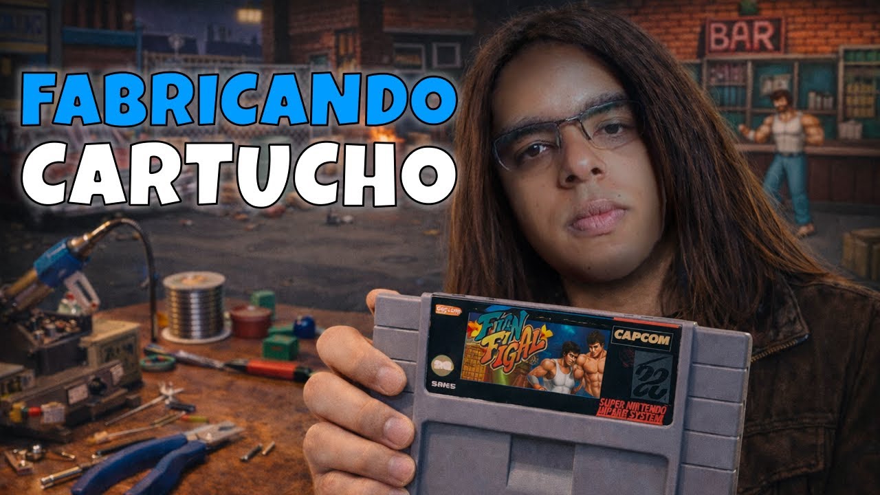 FABRICANDO O CARTUCHO FINAL FIGHT DE SNES