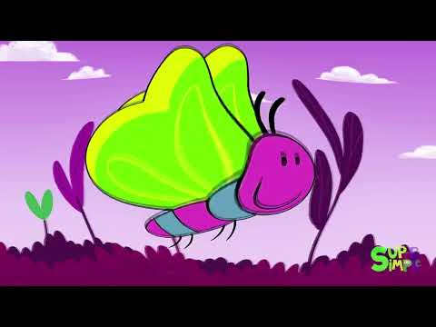 Super Simple Songs Butterfly Ladybug Bumblebee Intro Logo Sponsored By: Klasky Csupo 2001 Effects