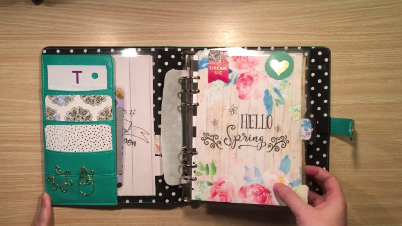 Carpe Diem Binder With Inkwell Press A5 Classic Inserts Setup