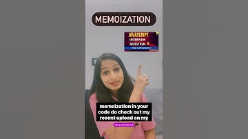 Memoization in JavaScript 🔥🔥 @NishaSingla #javascript #interview
