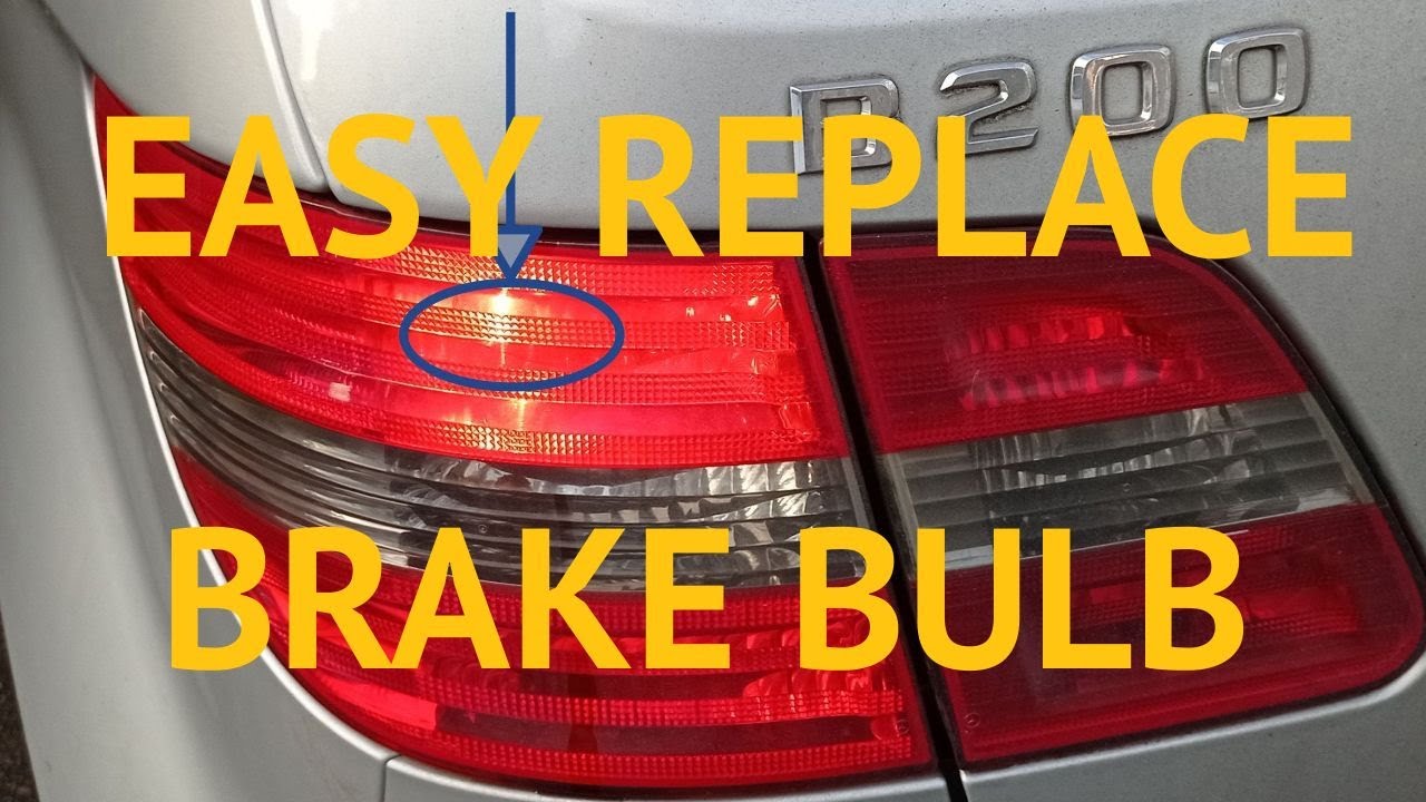 How To Replace Brake LIGHT BULB Mercedes B200 YouTube