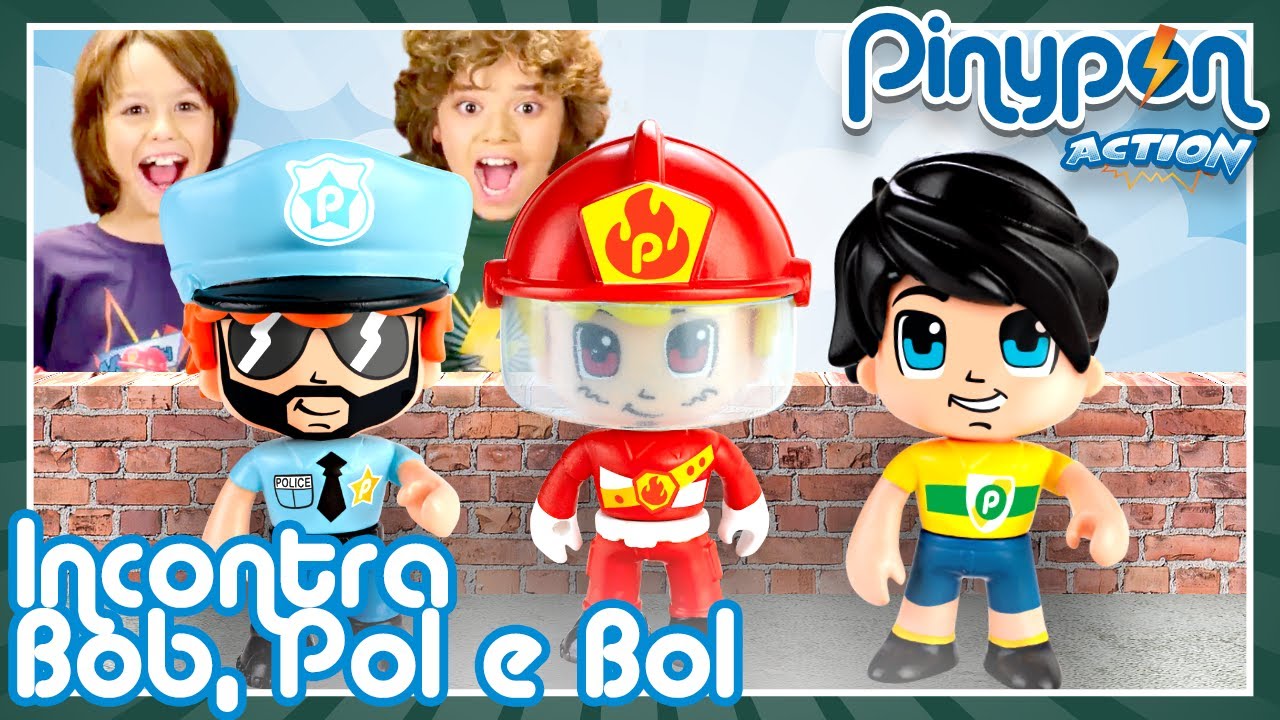 I nuovi eroi di PINYPON ACTION incontrano i fratelli Pol, Bob e Bol