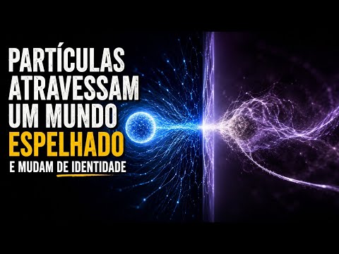 PARTÍCULAS ATRAVESSAM UM “MUNDO ESPELHADO” E MUDAM DE IDENTIDADE!