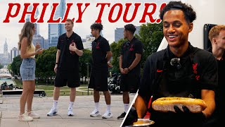 Rocky Steps, Philly Cheesesteaks & More Fabio, Sepp & Kaides Philadelphia Tour Liverpool Fc