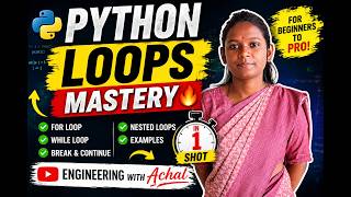 👉 Python Loops Mastery 🔥 | for & while Loop in One Shot (Hindi)