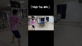 High top spin #tabletennis #asiantabletennischampionships #tablesoccerissport #pingpong