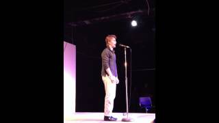 Will Bednar singing "The Last Five Years"