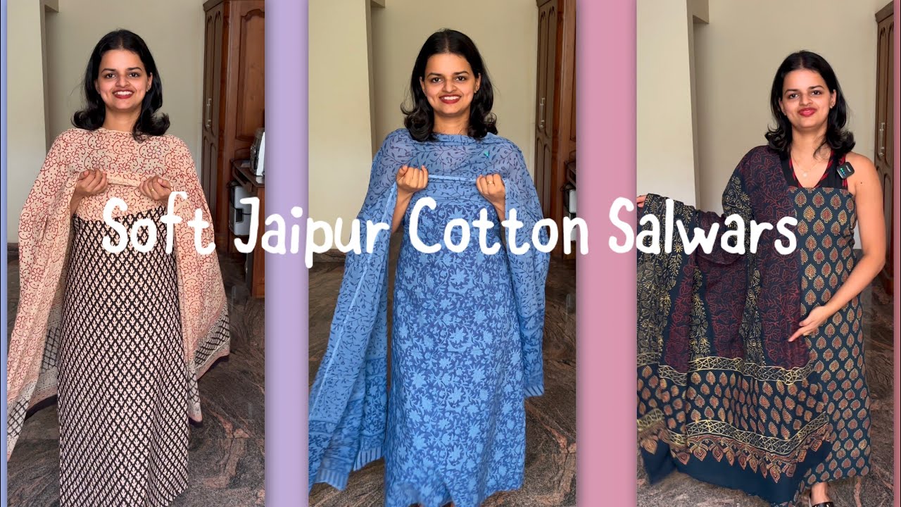 EPI 444|SOFT JAIPUR COTTON SUITS IN COTTON,CHIFFON & KOTA DORIA DUPATTA