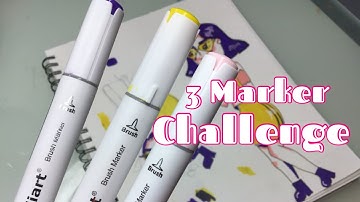 3 MARKER CHARACTER DESIGN CHALLENGE | KAILA