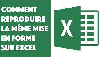 Comment reproduire la même mise en forme sur Excel ?