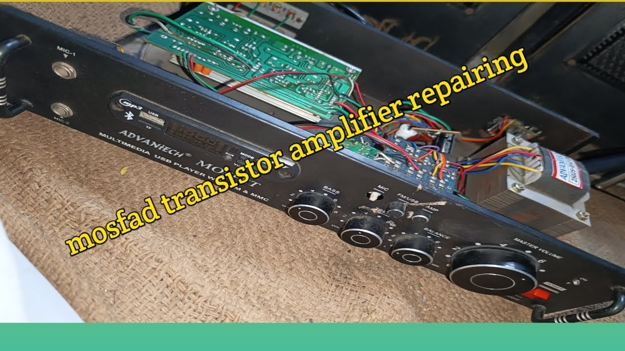 MOSFET transistor wala amplifier repairing