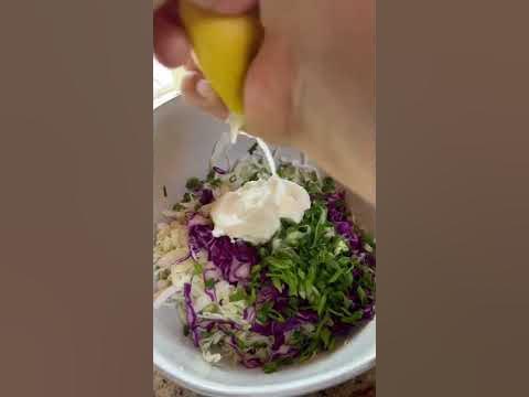 Colourful cabbage salad - Cook Veggielicious