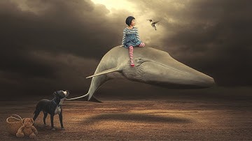 Whale Riding Surreal Photoshop Manipulation Tutorial [Dream Effect]