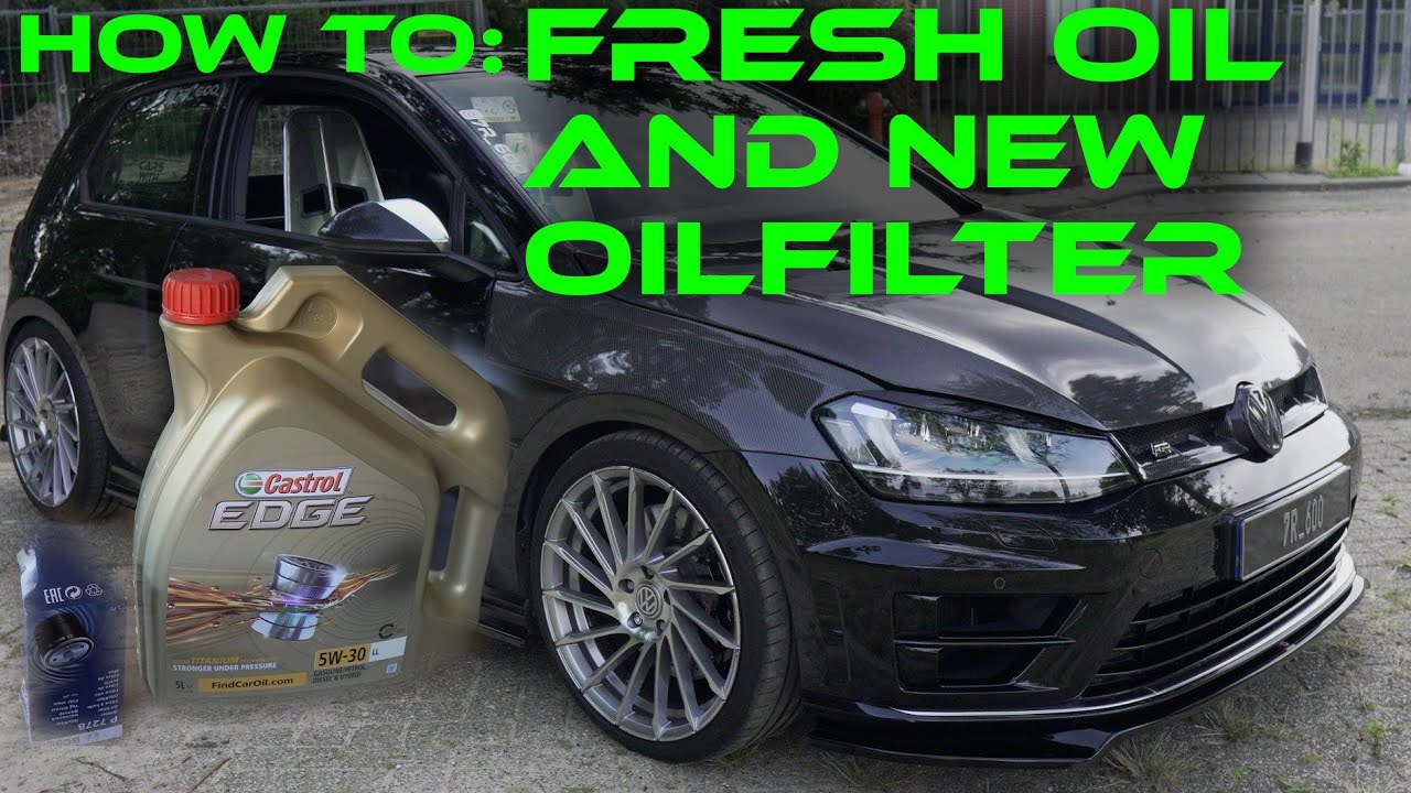 OIL CHANGE AND NEW OIL FILTER 2.0 TFSI (GOLF R) / Easy how to with all