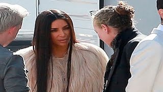 SHOCKING! Did Kim Kardashian Go Commando In Sheer Dress On ‘Ocean’s Eight’ Set?