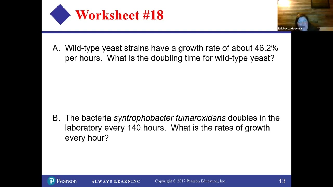 College Algebra Section 9.7 (Doubling Time)