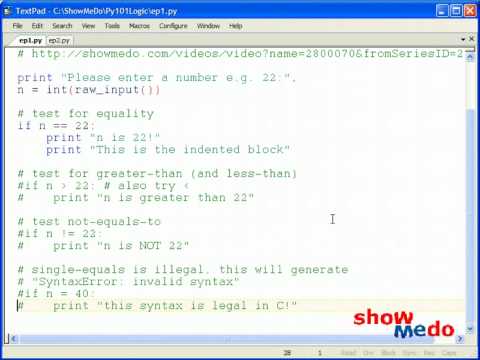 Python Beginners - The 'If' Statement