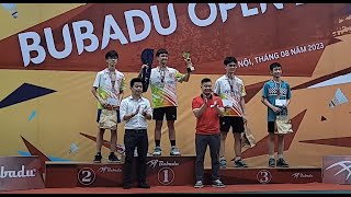 Chung kết đơn nam u15 nội bộ giữa 2 tay vợt của Ciputra Hà Nội - Giải cầu lông Bubadu open năm 2023