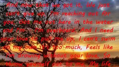 Overboard- Justin Bieber FT. Jessica Jarrell ***LYRICS ON SCREEN***