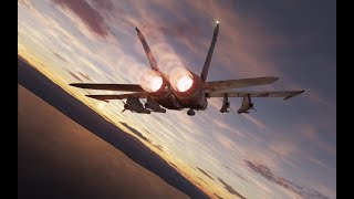 DCS World F/A-18C Hornet Делаю, тестирую короткую миссию Сирии (взял на 14 дней карту)