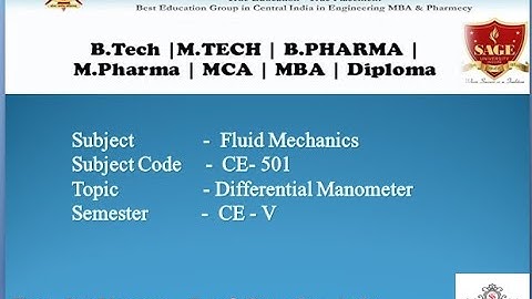 INCLINED COLUMN U TUBE MANOMETER