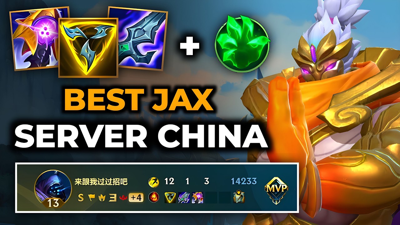 Jax Wild Rift China - Build Runes Guide Patch 7.0c - Gameplay Jax Season 20