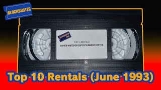 Blockbuster - Top 10 Rentals (June 1993)