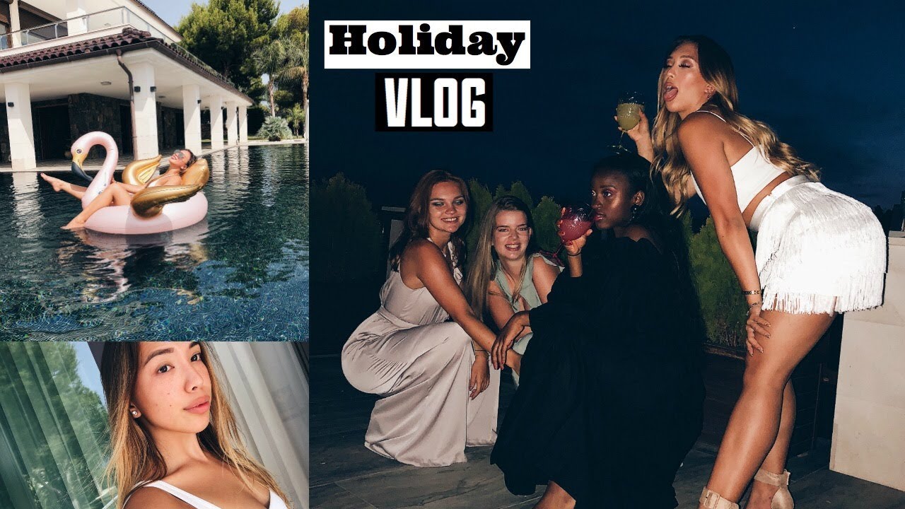 4 GIRLS in Spain 🌴 Beach, Drinks & Football ✨ -Adorable Caro