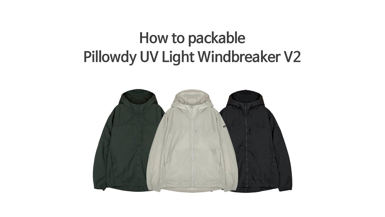 keek [필로우디] Pillowdy UV Light Windbreaker V2 - Black WINDBREAKER 