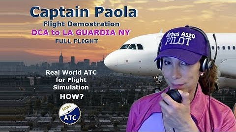 Real World Airbus A320 Pilot Demonstration | DCA to LGA NY | Real World ATC for Flight Simulation