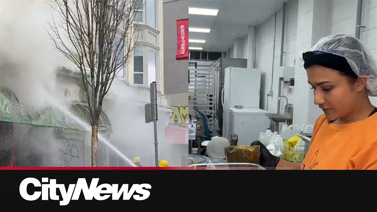 Community kitchen makes recovery after devastating fire - YouTube