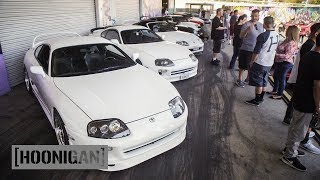Hoonigan Dt 030 Supras Lay A Solid String Of Burnouts At Club Day