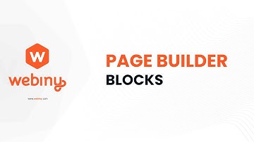 Webiny Page Builder - Blocks