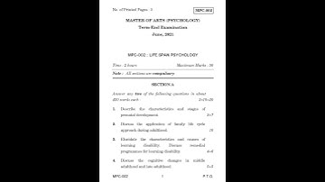 MPC - 2  June 2021 Question Paper